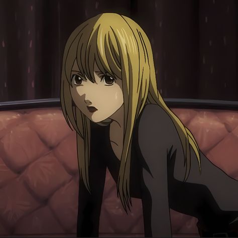 Misa Amane, Long Hair, Blonde, Red, Hair, Anime, Pink