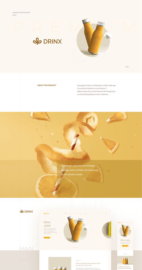 Behance :: Для вас Drink Website Design, Beverage Website, Drink Website, Healthy Background, Tea Icon, Website Branding Design, Bright Minimalist, Edible Cups, Minimal Website Design