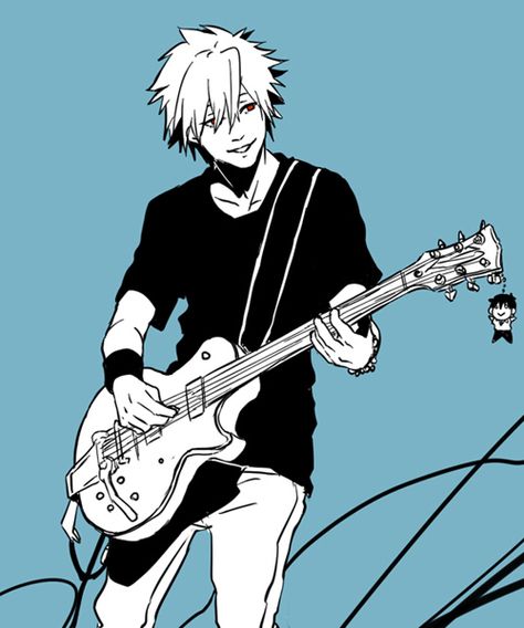 Kaneki Ken Tokyo Ghoul Anime Guitar Wallpaper, Wallpaper Guitar, Neon Guitar, Nagisa Kaworu, Guitar Wallpaper, Hyperrealism Paintings, Guitar Illustration, Guitar Drawing, Ken Tokyo Ghoul