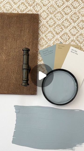 Bm Dusty Cornflower, Polaris Blue Benjamin Moore, Dusty Cornflower Benjamin Moore, Parisian Chic Decor, Polaris Blue, French Blue Paint, Wallpaper Swatches, Blue Paint Color, Light Blue Paints