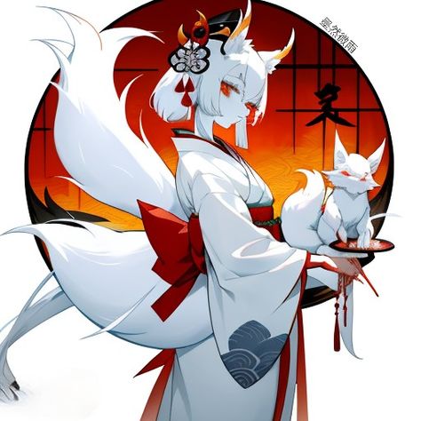 #onmyoji #yokai #Japanese #white #fox #anime #pfp Anime Yokai, Fox Anime, Fantasy Inspo, Japanese Yokai, Japanese White, Anime Photo, White Dragon, Character Inspo, Random Anime