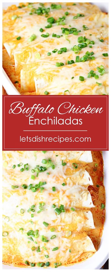 Recipes With Buffalo Sauce, Dnd Snacks, Creamy Buffalo Sauce, Buffalo Chicken Enchiladas, Buffalo Recipes, Creamy Buffalo Chicken, Healthy Buffalo Chicken Dip, Enchiladas Chicken, Creamy Chipotle Sauce