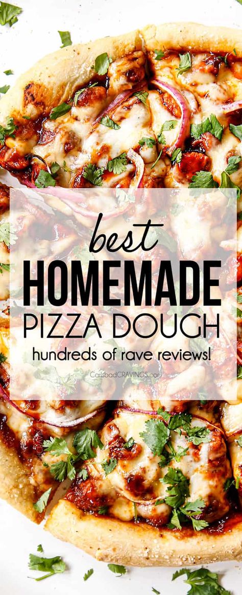 Homemade Pizza Dough - Carlsbad Cravings Homemade Italian Pizza Dough, The Best Homemade Pizza Dough, Best Homemade Pizza Dough, Homemade Italian Pizza, Perfect Homemade Pizza, The Best Homemade Pizza, Italian Pizza Dough Recipe, Homemade Pizza Dough Easy, Best Pizza Dough Recipe