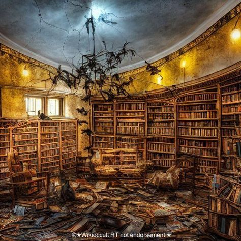 Abandoned Library, Abandoned Places, Mini Backpack, Building, Twitter, Photography, Art