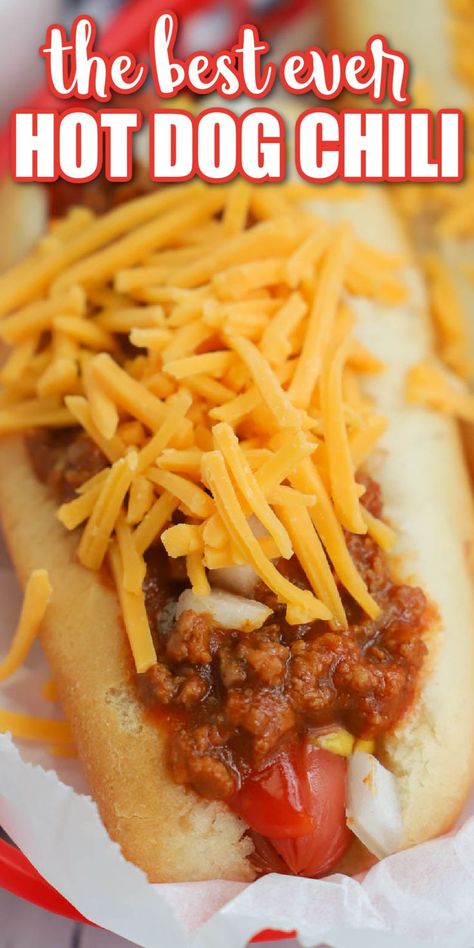 Homemade Hot Dog Chili Recipe, Best Chili Dogs Recipe, Best Hot Dog Chili, Chili Dog Sauce Recipe, Best Hot Dog Chili Recipe, Easy Hot Dog Chili, Hot Dog Chili Sauce Recipe, Hot Dog Chili Recipe, Homemade Hot Dog Chili