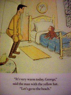 Curious George Quotes, Sunday In The Park With George, Sunny Boy, Story Sequencing, Summer Books, Children Books, Yellow Hat, Curious George, Reading Resources