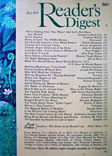 Reader's Digest  Our High School English vocabulary words usually were from Reader's Digest.  That is still the section I would look at if I see one. Readers Digest, Remember The Time, Those Were The Days, Oldies But Goodies, I Remember When, Waiting Rooms, English Vocabulary Words, Happy Memories, The Good Old Days