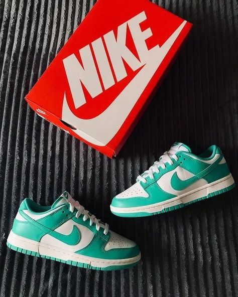 Nike Dunk Low Clear Jade SALE | $82.50 - Sneakers Cheaper Cheap Sneakers, Nike Sneaker, Nike Dunk Low, Dunk Low, Nike Dunk, Nike Dunks, Jade, Sneakers Nike, Nike