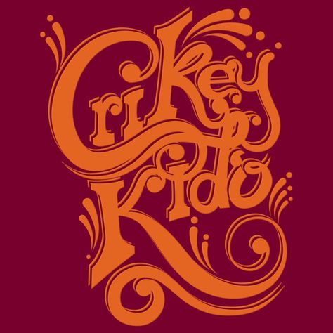 Men's Type T-Shirt 'Crikey Kido' available in 6 colours by thepleb Yorkshire Slang, Curated Gifts, Green And Brown, Blue Man, Yorkshire, Cranberry, Dark Grey, Hand Drawn, Colorful Shirts