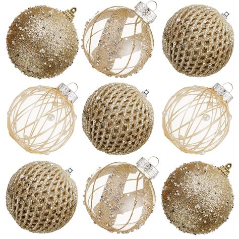 White Gold Bronze Christmas Tree, Champagne Ornaments Christmas Tree, Gold Decorated Christmas Tree, Silver And Gold Christmas Tree, Elegant Christmas Ornaments, Neutral Christmas Tree, Aqua Throw Pillows, Christmas Tree Bag, Gold Christmas Tree Decorations