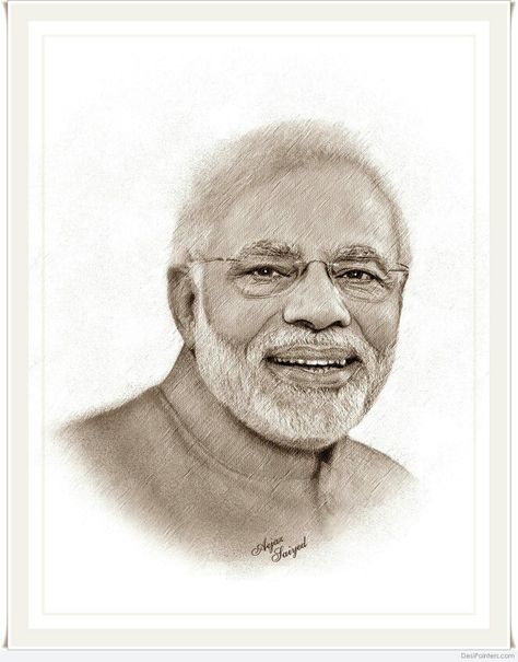 Narendra Modi Narendra Modiji Sketch, Narendra Modiji, Modi Ji, Durga Painting, Watercolor Inspiration, Art Sketchbook, Creative Art, Sketch Book, Digital Art