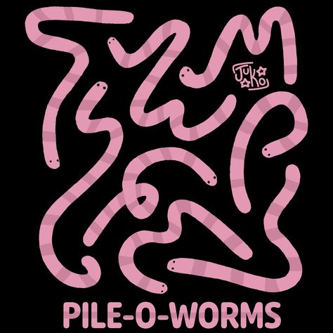 Pile-o-worms🪱🪱🪱🪱 Available now on @threadless (link in bio) Tag yourself which worm are u??? #threadlesstees #threadlessartistshops #threadless #illustration #worm #worms #digital #digitalart #illustrationartists #silly Worms Illustration, Silly Illustration, Worm Illustration, Worm Drawing, Tag Yourself, Earthworms, Illustrators On Instagram, June 16, Illustration Artists