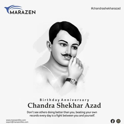 "Chandra Sekhar Azad Jayanti" #Chandrashekhar #birthday #ChandrashekharAzad #marazentiles #indiatiles #gvt #pgvt #morbi #tilesmanufacturers #ceramictiles #finishedproducts #tiles #InteriorDesign #antiquetouch #architectural #tilesexporter www.marazentiles.com Chandrashekhar Azad Wallpaper, Chandrashekhar Azad Jayanti, Chandra Sekhar Azad, Chandrashekhar Azad, Chandra Shekhar Azad, Chandra Shekhar, Crying Eyes, Bhagat Singh, Hindi Good Morning Quotes