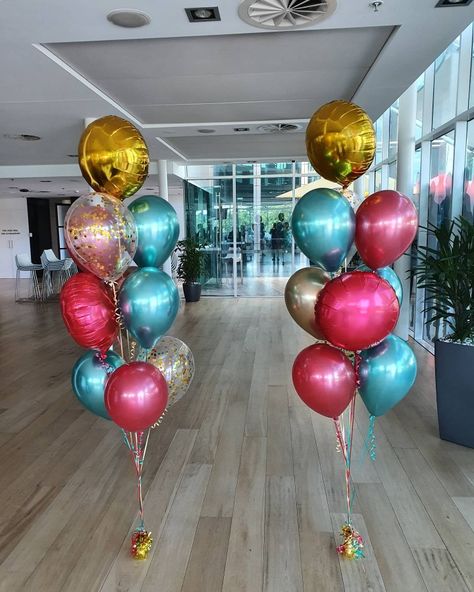 Chrome Balloons, Helium Balloons Birthday, Balloons Galore, Mickey Mouse First Birthday, Balloon Clusters, Personalized Balloons, Balloon Shop, 2 Birthday, Balloon Columns