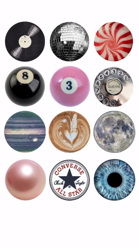 #pfp #profilepicture #idea #ideas #preppy #moon #mirrorball Circle Objects Pfp, Mirrorball Pfp, Ig Story Highlights Cover, Circle Pfp, Round Pfp, Pfp Insta, Circle Collage, Fragrances Perfume Woman, Tree Cookies