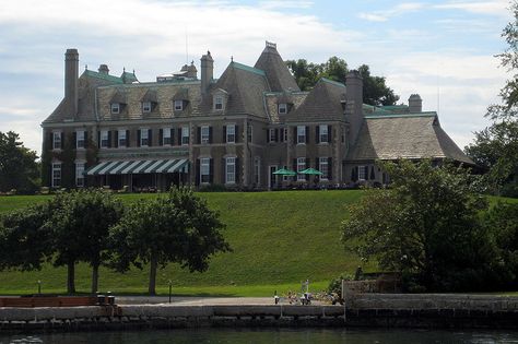 RI - Newport: New York Yacht Club Harbour Court by wallyg, via Flickr New York Yacht Club, Grayson Manor, Rhode Island Mansions, Newport Mansions, Newport House, American Castles, American Mansions, Mystic Connecticut, Glen Cove