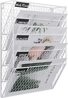 Hanging Paper Organizer, Desk Hanging Organizer, Poster Organization Ideas, Hanging File Folder Storage, Wall Organizer For School Papers, Mesh Desk Organizer, Desk Paper Organizer, Organize Posters, Wall File Organizer