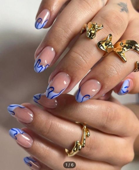 Oval Acrylic Nails, Short Oval Nails, Oval Nails Designs, Bday Nails, Nature Tattoo, Short Press On Nails, Girly Acrylic Nails, Seasonal Nails, French Nail