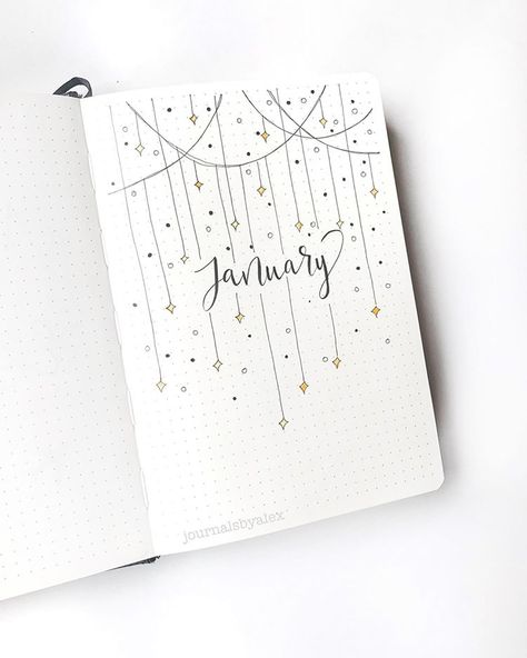 New Year Journaling, Journal D'inspiration, New Bullet Journal, Minimalist Bullet Journal, February Bullet Journal, Bullet Journal Month, Hello January, January Bullet Journal, Bullet Journal 2020