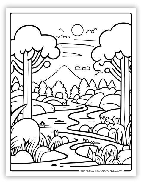 Free nature coloring pages are the perfect activity for homeschooling, classrooms, teachers, kids' activities, and educational activities. Nature Coloring Pages, Thanksgiving Coloring Book, Majestic Nature, Coloring Pages Nature, Mermaid Coloring Book, Garden Coloring Pages, Breathtaking Nature, Adults Coloring, Free Nature