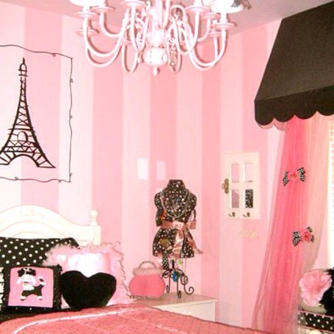 Victoria's Secret bedroom Paris Bedrooms, Paris Themed Bedroom Decor, Bohemian Bedrooms, Bed Idea, Paris Rooms, Glamourous Bedroom, Paris Bedroom, Pink Bedroom For Girls, Pink Bedrooms