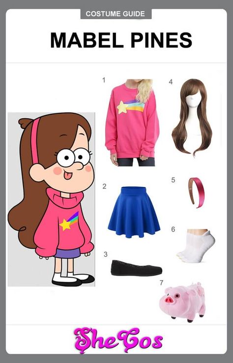 Mabel Pines Outfits Style, Mabel Halloween Costume, Mable Gravity Falls Halloween Costume, Mabel Costume, Mabel Cosplay, Mabel Pines Cosplay, Cosplay For Halloween, Mabel And Dipper, Halloween Constumes