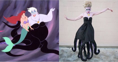 How To Make Ursula Tentacles, Ursula Costume Diy, Forgotten Disney Princesses, Ursula Sea Witch, Sea Witch Costume, Witch Costume Diy, Ursula Costume, Colton Haynes, Homemade Costumes