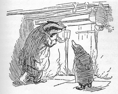 Badger+and+Mole.gif (500×400) Eh Shepard, Kenneth Grahame, Wind In The Willows, Black And White Illustration, Childrens Illustrations, Children's Book Illustration, Book Illustration, Children’s Books, Line Drawing