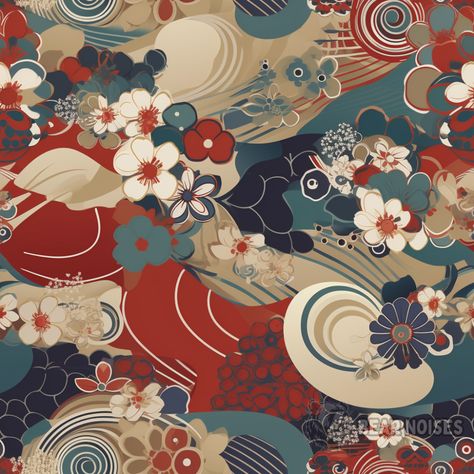 🌺🎁 Embrace the Beauty of Nature with our Stunning Floral Furoshiki! 🌿✨ This seamless image showcases a captivating floral pattern in shades of red, white, blue, navy, khaki, and cream. 🌸🌿 Inspired by Japanese culture, this eco-friendly and reusable wrapping cloth doubles as a versatile piece of fabric art. 🌺🎁 #Furoshiki #FloralPattern #EcoFriendlyLiving #ReusableWrapping #HomeDecor #FashionAccessories #FabricArt #SustainableLifestyle #ShopNow Japanese Fabric Patterns, Chinese Fabric Pattern, Japanese Fabric Pattern, Kimono Pattern Design, Reusable Wrapping, Kimono Patterns, Chinese Fabric, Chinese Theme, Chinese Pattern