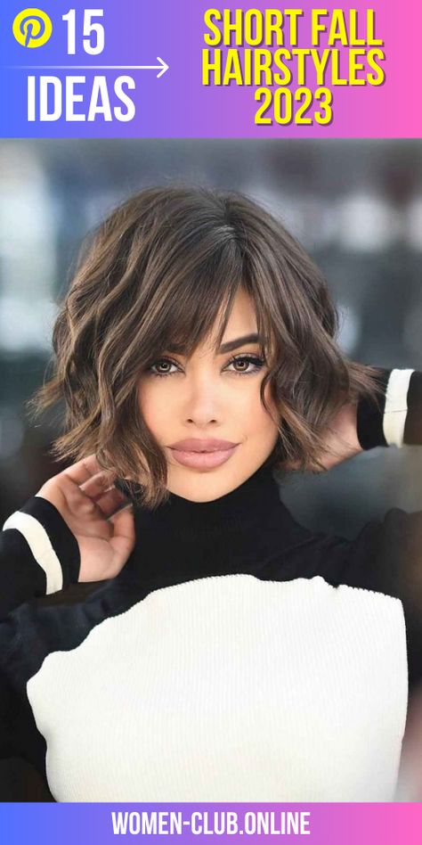 Short Fall Hairstyles 2023 15 Ideas: Embrace the Latest Trends - women-club.online Kort Bob, Chin Length Hair, Bob Haircut For Fine Hair, Messy Short Hair, Short Layered, Short Hair Over 60, Layered Bob, Haircut For Thick Hair, Haircuts For Fine Hair