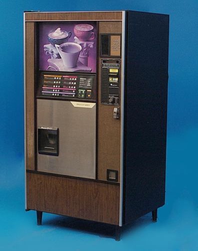 Gorgeous Automatic Coffee Vending Machine- 70's style baby. Retro Vending Machine, Vintage Vending Machine, Old Vending Machine, Spider Nest, Cassette Futurism, Snack Machine, Coffee Vending Machines, 80s Stuff, Old Office