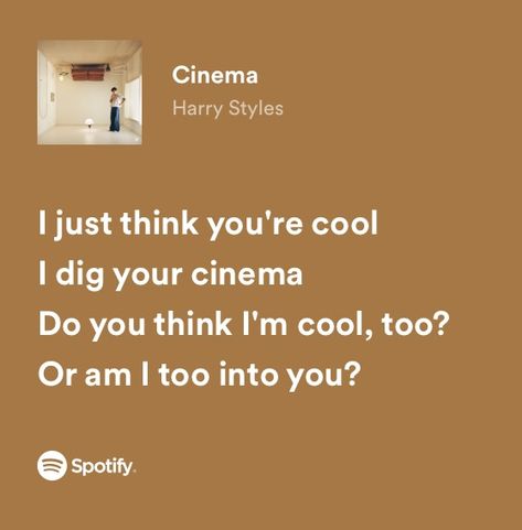 Cinema - Harry Styles Harry Styles Concert Captions Instagram, Harry Styles Concert Captions, Cinema Harry Styles Aesthetic, Hs Background, Harry Styles Cinema, Harru Styles, Crush Lyrics, Hary Styles, Insta Notes