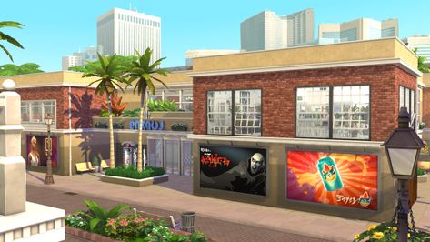 Desire's CC Finds - candsims: Palm Plaza Mall (TS4  SHOPPING MALL -... Magnolia Promenade, Palm Plaza, Maxis Match Cc, Sims House Design, Sims 4 Mods Clothes, Sims 4 Build, Sims House, Cc Finds, Maxis Match