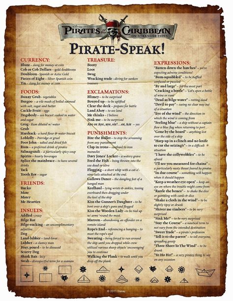 Pirate Phrases, John Depp, Pirate Stuff, Talk Like A Pirate Day, Talk Like A Pirate, On Stranger Tides, Pirate Day, Pirate Birthday, Captain Jack Sparrow