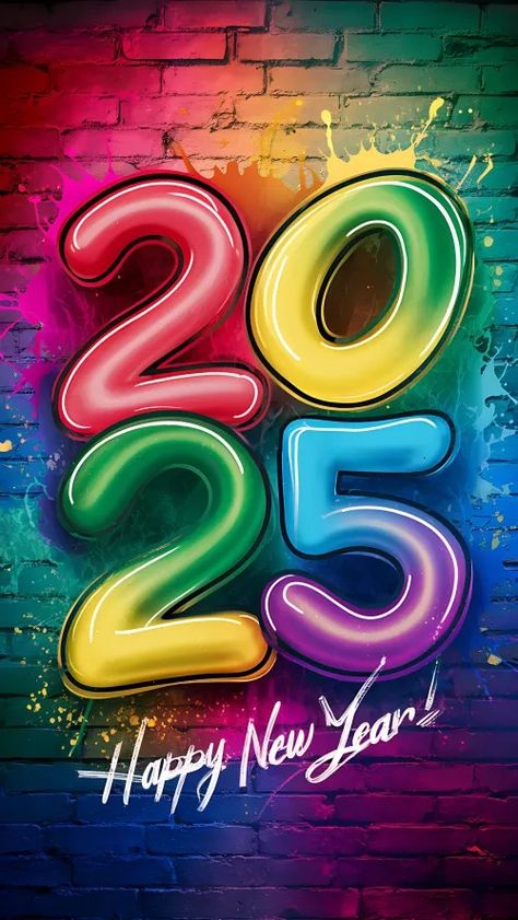 Free Colorful 2025 New Year Background for Celebration Cute Happy New Year Pictures, New Years Wallpapers, New Years Wallpaper, Romantic Msg, Happy New Year Hd, Happy New Year Fireworks, New Year Background, Happy New Year Message, Happy New Year Pictures