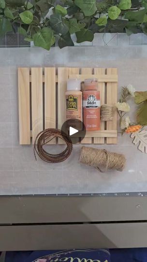 Square Pumpkin, Terracotta Paint, Wooden Embellishments, Wood Shapes, Fall Crafts Diy, Fall Projects, Pumpkin Crafts, Wooden Slats, Fall Diy