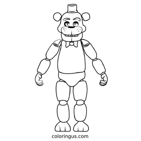 Nightmare Freddy Coloring Pages in PDF - Coloringus Freddy Fazbear Coloring Pages, Freddy Fazbear Drawing, Nightmare Freddy, Minion Coloring Pages, Fnaf Coloring Pages, Avengers Coloring Pages, Monster Truck Coloring Pages, Spiderman Coloring, Superhero Coloring