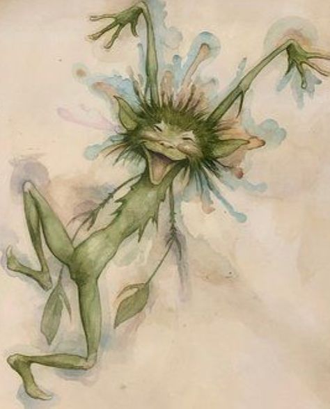 Brian Froud, Faery Art, A Drawing, Art Drawings, Drawings, Green, Art