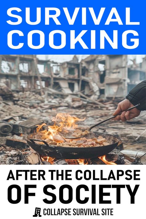 Survival cooking will be a crucial skill when the power grid is no longer reliable, and especially after society has collapsed. Living Off The Grid Homestead Survival Life Hacks, Survival Notebook, Emergency Meals, Survival Cooking, Survival Recipes, Storing Food Long Term, Emergency Preparedness Items, Emergency Preparedness Food Storage, Best Survival Food