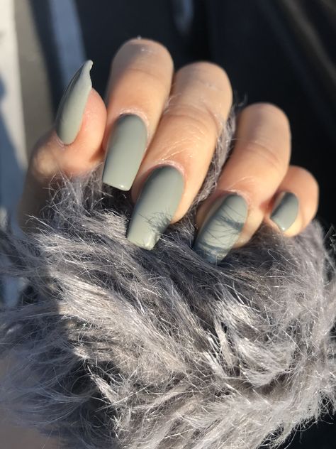 “Olive Garden” #gelpolish #olivegreennails #greennails #nailsacrylic #dndgelpolish Olive Green Matte Nails Design, Light Olive Green Nails, Simple Nails Olive Green, Matte Olive Green Nails Short, Light Olive Green Nails Acrylic, Nails Olive Green, Nails Olive, Dnd Nails, Olive Colour