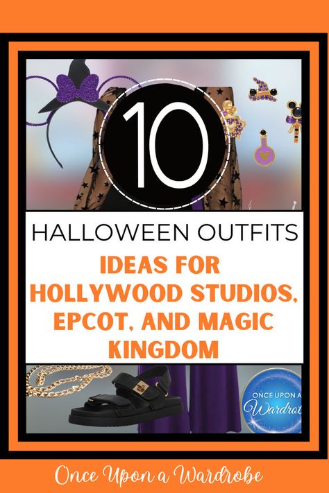 Headed to Disney during the Halloween season? We've created 10 looks for Disney World that are perfect for Epcot, Magic Kingdom, and Hollywood Studios! You don't even need a ticket to MNSSHP to look this cute! Check out all 10 outfits as we discuss what else you can at Walt Disney World to celebrate Halloween! #Disneyoutfit #HalloweenDisneyOutfits Outfits For Disney World, Outfits For Disney, Halloween At Disney, Disney World Halloween, Disney Halloween Shirts, Minnie Mouse Halloween, Disney World Outfits, Halloween Adventure, Scary Halloween Party