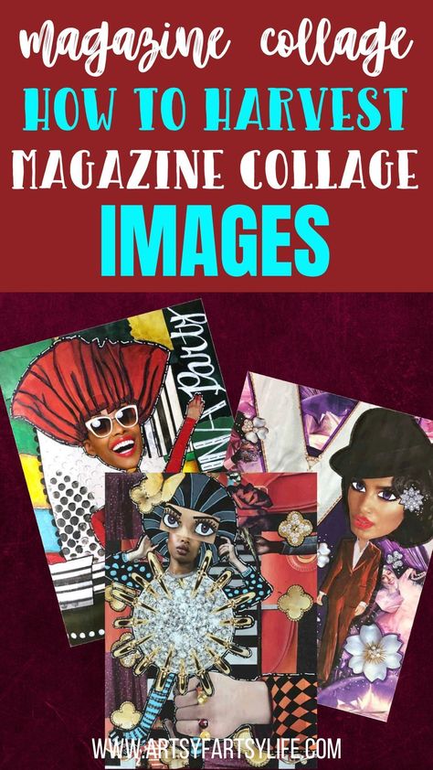 Magazine Art Projects, Creative Collage Ideas, Upcycle Magazines, Magazine Collage Art, Art With Paper, Magazine Wall Art, Recycled Magazine Crafts, Collage Magazine, Magazine Cutouts