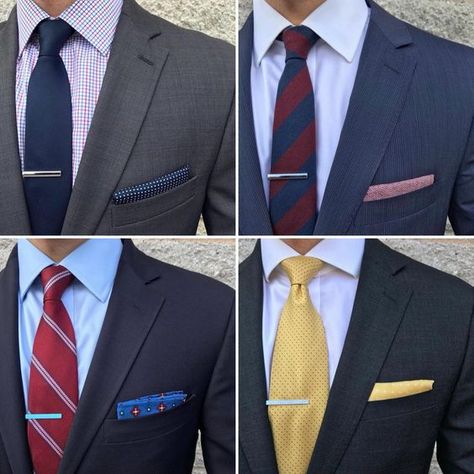 suit and tie Suits And Ties, Shirt And Tie Combinations, Suit Guide, Terno Slim, Suit Combinations, Blue Suit Men, Suit Pin, Ties Mens Fashion, Mens Fashion Classy