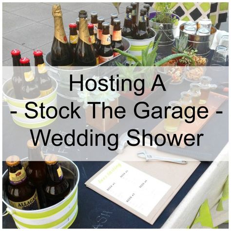 Hosting A Stock The Garage Shower (For Him Handyman Wedding Shower Ideas, Tool Shower For Groom Decoration, Groom Wedding Shower Ideas, Tool Shower For Groom, Tool And Gadget Shower Ideas, Grooms Shower Ideas, Wedding Shower For Groom, Honey Do Shower Ideas Decor, Groom Shower Ideas