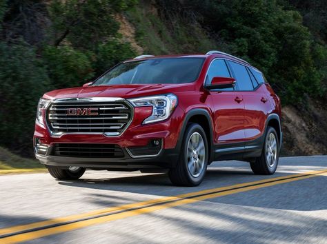 2023 GMC Terrain driving Animal Figurine Toys, Chevy Equinox, Gmc Terrain, Gas Mileage, Kia Forte, Compact Cars, Sports Sedan, City Car, Chevrolet Equinox