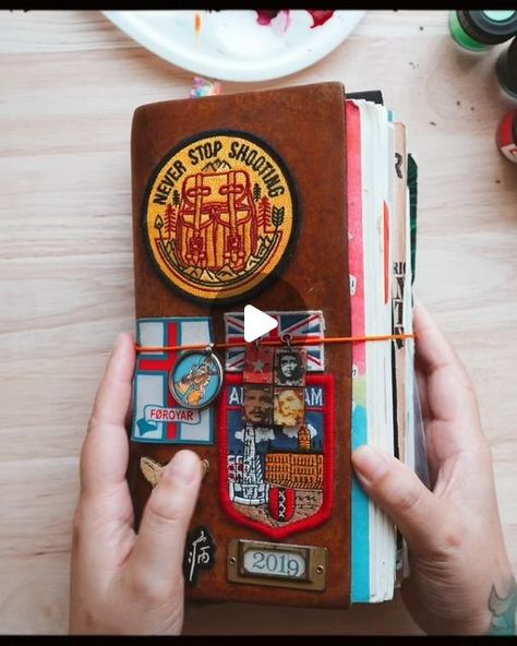 Jane Lee on Instagram: "New Youtube ✨ Sharing a short video of how I finished up my chunky travel journal from the past ♡ I visited U.S back in 2019 and this journal had been pending since then until right now HAHA 😅 Well it is still not too late to make one! It has been a long journey and a joy to gather all the pieces, crafting and visualizing the moments and put them onto my journal. The travel journal may not be perfect but that's where the charm is. The details, imperfections and messiness prove that creativity can't be forced, and the same goes for photography. It is about finding the perspective rather than forcing it.   . . #traveljournal #journalwithme #midoritravelersnotebook #travelernotebook #artjournal #scrapbooking #booklover #bujoideas #journal #nolstagia" Travel Journal Aesthetic, Midori Journal, Best Travel Journals, Travel Journal Ideas, Travel Journaling, Travelers Journal, Travel Journal Cover, Travel Journal Scrapbook, Travel Art Journal