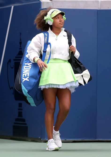 Naomi Osaka Reveals the Inspiration Behind Her US Open Looks Naomi Osaka Tennis, Champions League Draw, Naomi Osaka, Tennis Event, Billie Jean King, Celebrity Sightings, New Mercedes, Tennis Fashion, Tennis Player