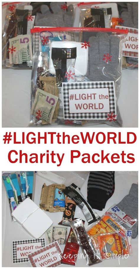 Homeless Bags, Homeless Care Package, Light The World, Community Service Ideas, Charity Work Ideas, Humanitarian Projects, Mission Projects, Blessing Bags, Charity Project