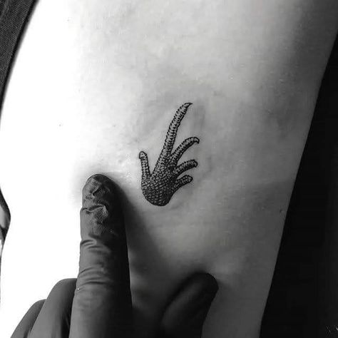 Lizard Hand Tattoo, Bearded Dragon Footprint, Tattoo Ideas Bearded Dragon, Bearded Dragon Paw Print Tattoo, Bearded Dragon Memorial Tattoo, Bearded Dragon Tattoo Design, Small Bearded Dragon Tattoo, Boulder Tattoo, Reptile Tattoo Ideas