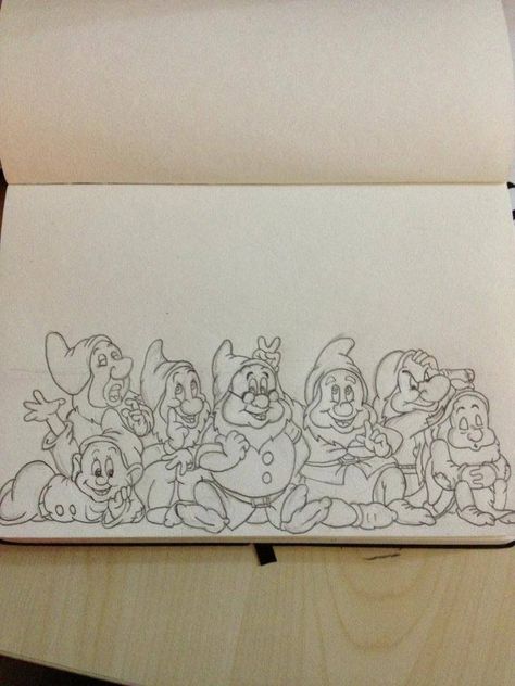 Disney Sketchbook Ideas, Disney Character Drawings Sketches, Disney Sketchbook, Easy Disney Drawings, Disney Drawings Sketches, Disney Art Drawings, Disney Sketches, Graffiti Drawing, Art Drawings For Kids